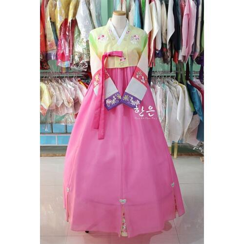 Korea Dress Hanbok Traditional Original Hand Embroidery Hanbok Wedding Hanbok Authentic Hanbok Korean Fashion Clothing