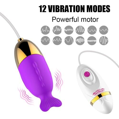 12 Speeds Vagina Massager Sex Toys for Women G Spot Vibrator Bullet Vibrating Egg Remote Control USB Rechargeable