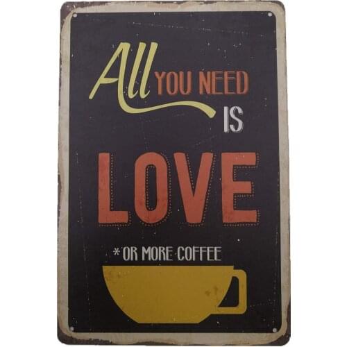 Xuship Metal Vintage Tin Sign DecorCoffee for Home Bar Pub Shop Funny Retro Wall Art Sign 12" X 8"