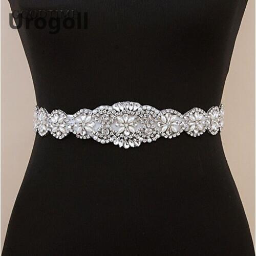 Fashion Bridal Sash Wedding Dress Belt Elegant Rhinestone Headwear For Lady Women Evening Dress Belts Wedding Accessories Party