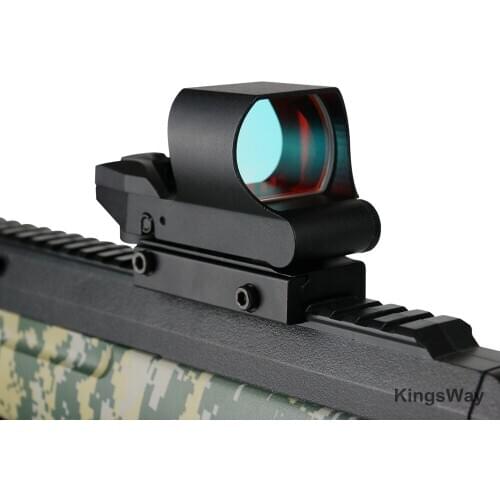 45mm Rail Riflescope Hunting Optics Holographic Green Red Dot Sight Reflex 4 Reticle Tactical Scope Sights