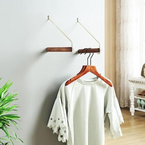 Nordic Minimalism Hanger Coat Racks Wall Hanging Creative Clothes Hook Storage Wall Decoration Modern Simple Solid Wood Wooden