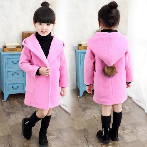 Girls clothes Trench Coats Jackets For Clothes Tops Kids Children Windbreakers Spring jacket Autumn Outerwear wool dress coat