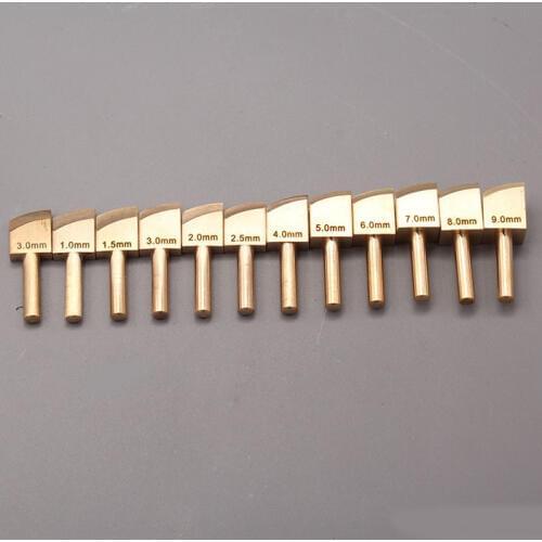 Single Line 1-9mm Leather Edge for Sealing DIY Tool Brass Soldering Iron Edge Marking Leathercraft Tool