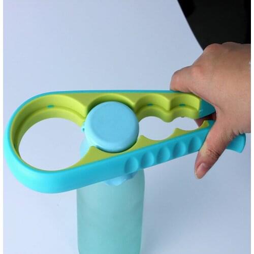 4 In 1 Bottle Openers Multi-Function Easy Jar Can Opener Kit Kitchen Bottle Can Lid Twist Gripper with Silicone Handle