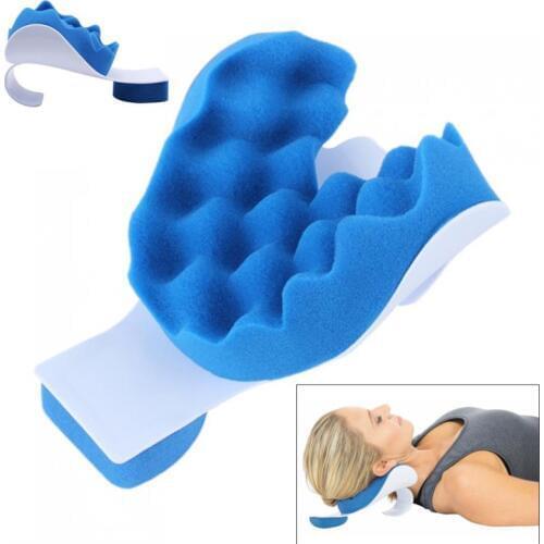 Portable Soft Sponge Theraputic Massager Pillow Soft Sponge Releases Muscle Travel Neck Pillow