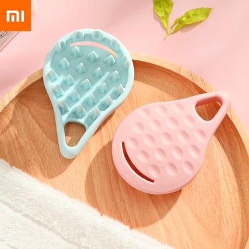 Xiaomi Silicone shampoo scalp hair massager shampoo massage comb bath massage brush scalp massager shower brush comb care tools