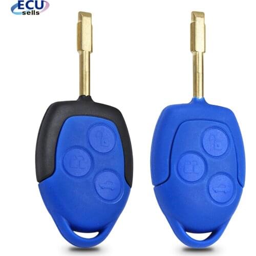 3 Buttons Replacement Car Key Shell Case Cover For Ford Mondeo Focus 2 3 Festiva Fiesta Transit Remote Blue or Black