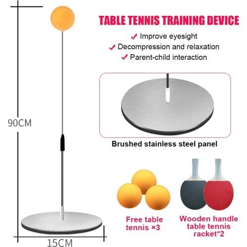 Ping pong Trainer Pingpong Ball Table Tennis Set Table Tennis Trainer Ball Machine Rackets Padel Robot Flexible Shaft Training