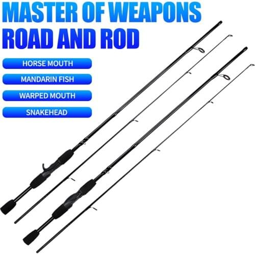 Carbon Fiber Fishing Lure Rod Spinning Casting Rods 1.8/2.1/2.4m ML Lure Weight 5-20g Fish Pole