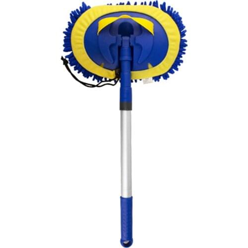 Retractable Car Wash Brush Cleaning Tools Mop Telescopic Long Handle Car Chenille Broom 180 Rotation Detachable Wash Consistent