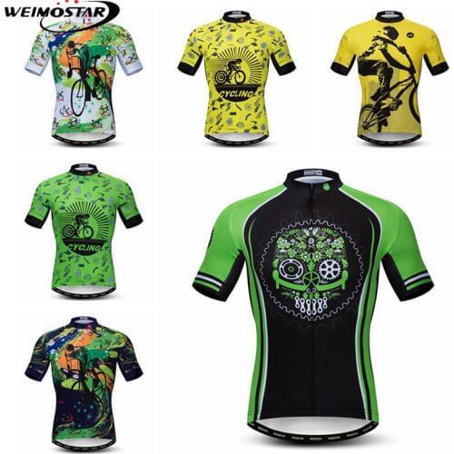 Weimostar Summer Cycling Jersey Men Breathable Bicycle Clothing Maillot Ciclismo Quick Dry Pro Team MTB Bike Jersey Cycle Wear