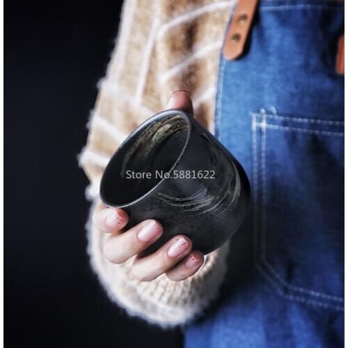 Japanese Style Teacup Ceramic Hand-painted Kung Fu Cup Retro Tableware Restaurant Hotel Tea Water Cup 1pcs