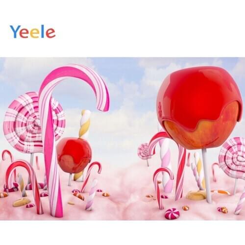 Yeele Candy Bar Backdrop Sweet Dessert Donut Newborn Baby Birthday Party Customized Photography Backgrounds For Photo Studio