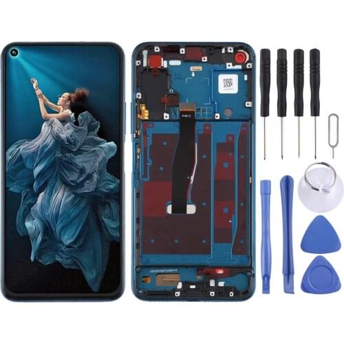 LCD Screen and Digitizer Full Assembly with Frame for Huawei Honor 20 Pro