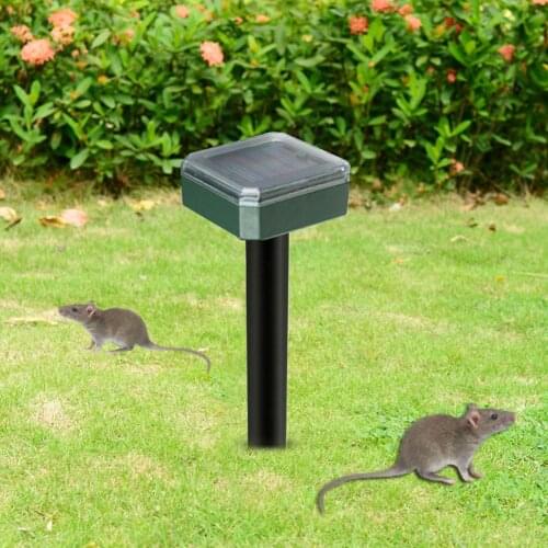 1/2 Pcs LED Solar Light Ultrasonic Mouse Mice Repeller Light Outdoor Garden Lawn Stakes Lamps For Home Yard Courtyard