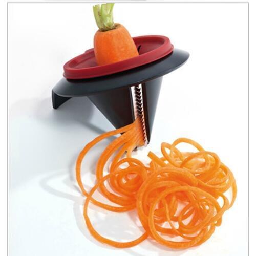 1PC Practical Spiral Vegetable Slicer Funnel Grater Shred Device Carrot Julienne Cutter Kitchen Gadget KX 015