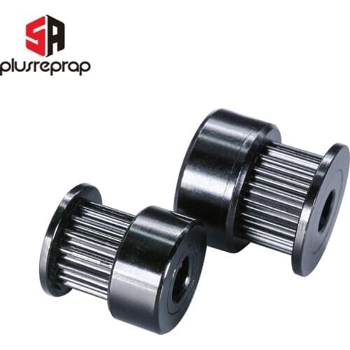 2/5 PCS GT2 16/20 Teeth Black Timing Pulley Bore 5mm Shaft Alumium Pulley for 6mm Belt 3D Printer Parts