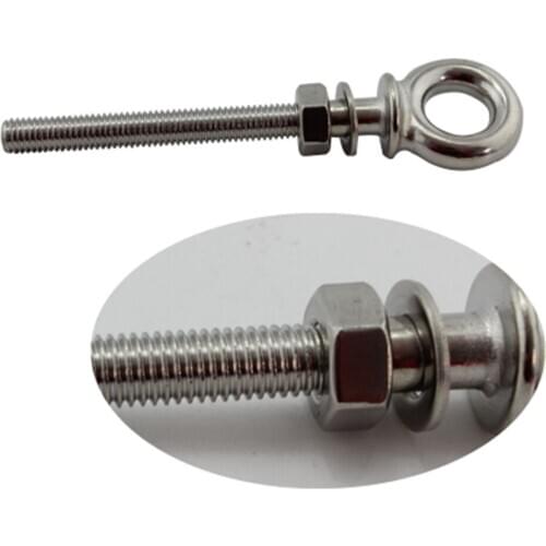 316 grade stainless steel M8 Long Shank Eye Bolt For Marine Boats Constructions Outdoors