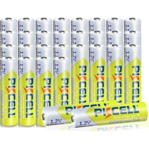 30Pcs PKCELL 3A 1000MAH AAA Battery 1.2v NIMH Battery aaa NIMH Rechargeable batteries battery up to 1000ciecle times for toys