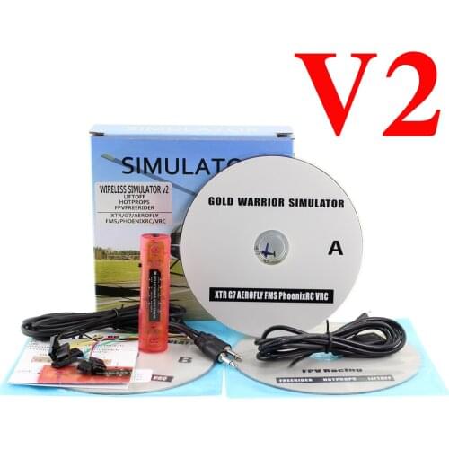 Wireless RC Simulator RC Flight Simulator V2 Realflight XTR/G7/AEROFLY/FMS/PHOENIXRC/VRC Freerider FPV Quadcopter Training RC