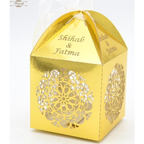 Paper Material and Candy Industrial Use Circle Flower Favor Box