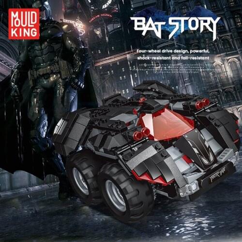 Kids Educational DIY Toys Bat Story Stunt Chariot Model Sets Building Blocks Assemble Bricks with APP Remote Control Child Gift