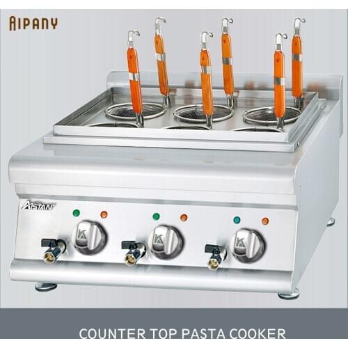 GH588 Electric/Gas Automatic Pasta cooker high pwoer pasta Cooker 6 Baskets Pasta Cooker