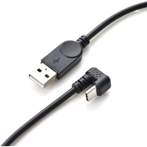 0.3m USB 3.1 Type C 180 Degree Up & Down Angle Male to USB Male Cable USB-C Charging Data Converter Adapter Cable