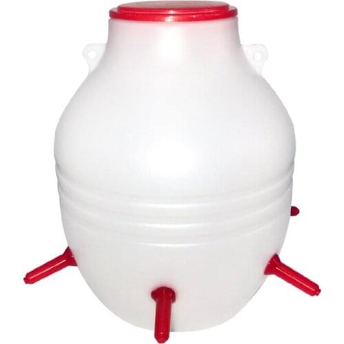 Lamb Feeder Bucket with 6 NipplesPlastic 8L Capacity Milk Bucket Feder for Cattle Horse Goat Sheep Lamb Nursing Bottle