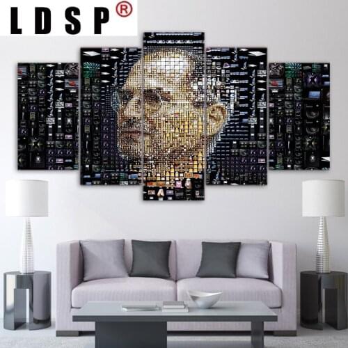 LDSP Statue Art Sailing HD Printed steve jobs apple Painting on canvas room decoration print poster picture canvas Nordic Style