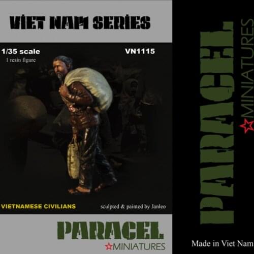 1/35, Old man, Resin Model Soldier GK, Vietnam war theme, Unassembled and unpainted kit