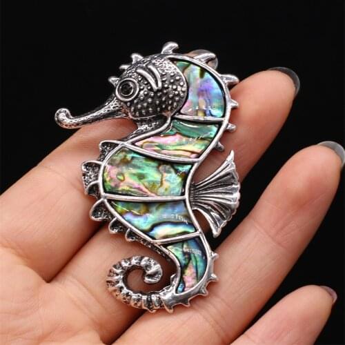 Fashion Shell Brooches Cute Animal Hippo Shape Alloy Pins Brooches for Women Party Gift Brooch Costume Accessories