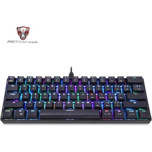MOTOSPEED CK61 Gaming Keyboard Mechanical Keyboard Gamer LED backlit Computer Keypad Wired Keyboards For PC Laptop Games InStock
