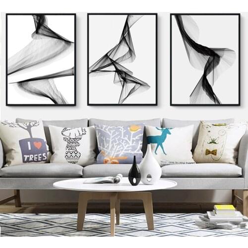 New Chinese Modern Simplicity Abstract Hanging Picture Bedroom Bedside Decoration Drawing Living Room Canvas Painting Wall Art