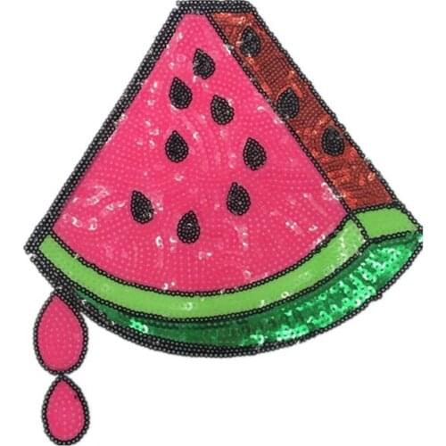 New T shirt Women Patch Sequins Colorful Watermelon Deal with it Biker Patches for Clothing Stickers 3D t shirt Mens Bagde