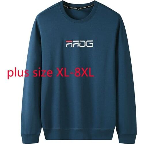 New Arrival Fashion Spring New Men Extra Large Sweatshirts Spring And Autumn O-neck Casual Plus Size XL 2XL 3XL4XL5XL 6XL7XL8XL