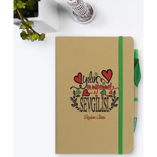 Personalized Perfect Lover Of Notebook and Seeded Pen Gift Set