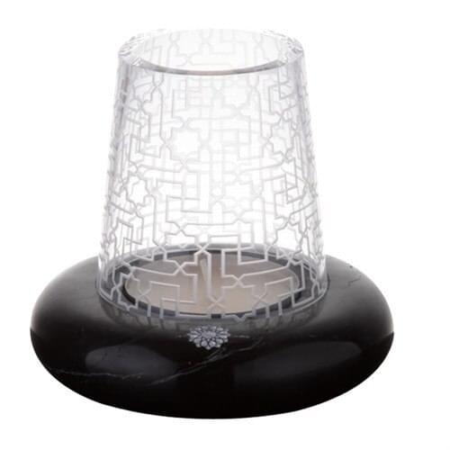 Arte Home Seljuk Star Black Silver Candle Holder