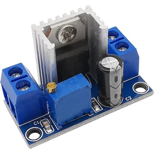 1Pcs LM317 Adjustable Step Down Power Supply Module Circuit Board Linear Voltage Regulator LM317 DC-DC Converter Buck Module