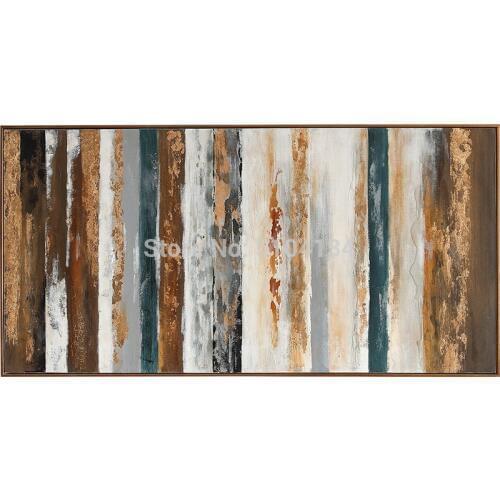100% Hand Painted Gold Oil Painting On Canvas Paintings For Living Room Modern Abstract Wall Art decoration