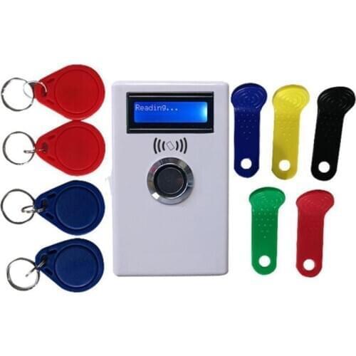 RFID ibutton Copier Duplicator handheld RW1990 TM1990 TM1990B ibutton DS-1990A I-Button 125KHz EM4305 T5577 TM card Reader