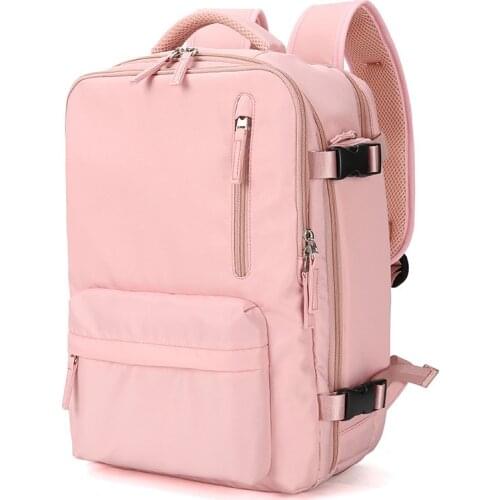 Backpack Womens Large Capacity Luggage USB Charging Back Pack Splashproof Mens Short Trip Travel 16in Computer Bag