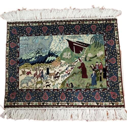 Seeykeep™ 2x1.5ft 500Lines Collectables Rectangle Pure Silk Handknotted Fariy tale Rug-SK3036189