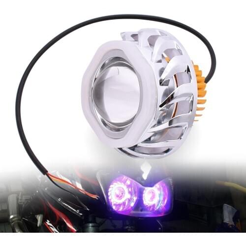 Motorcycle LED Headlight Angel Eyes 34W 2000LM Hi/Lo/Strobe Beam Lamp For Suzuki GSX650F HAYABUSA GSXR1300 SV1000 TL1000 GSR600