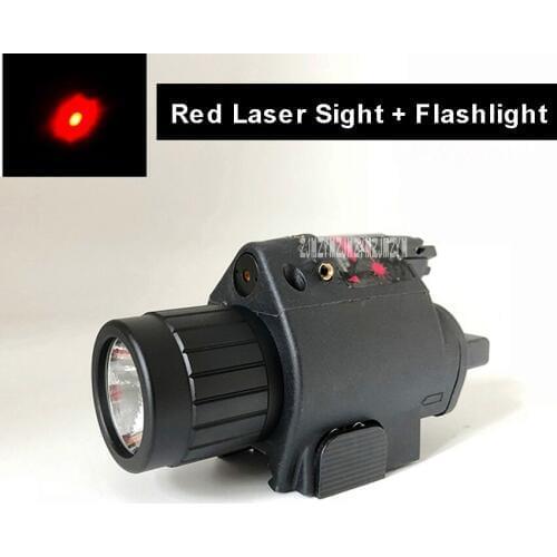 M6 LED Weapon Light 200 Lumen Flashlight Tactical Red Dot Shooting Laser Sight For Guns And Rifle 20mm Rail Outdoor Hunting