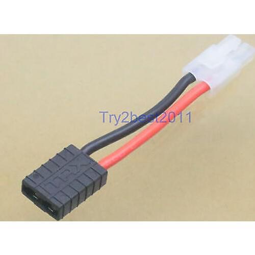 Traxxas female TRX to Tamiya male connector adaptor 50mm 14AWG wire for RC Lipo