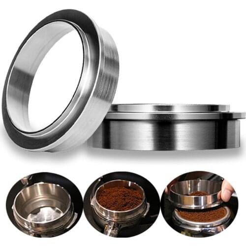 51/53/57.5/58/58.35mm Stainless Steel Intelligent Dosing Ring Brewing Bowl Coffee Powder For Espresso Barista Funnel Portafilter