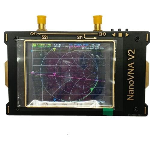 3.2inch 3G Vector Network Analyzer 50KHz~3GHz S-A-A-2 NanoVNA V2 Antenna Analyzer Shortwave HF VHF UHF Duplexer Filter + Battery