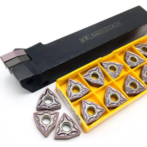 External tool holder MWLNR1616H08 MWLNR2020K08 MWLNR2525M08 for 10PCS WNMG080408 WNMG080404 carbide insert turning insert
